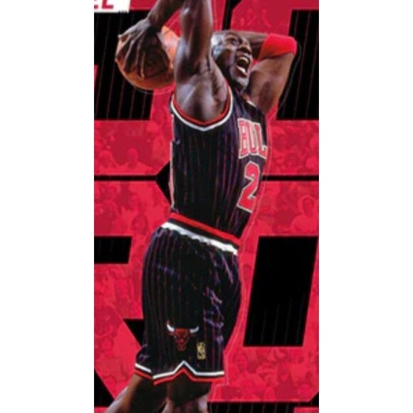 Chicago Bulls (NBA)-(Just Don)-(Pin Stripe)-(Shorts)-(Decent Cond.)-(XL)-$35.00 - Picture 8 of 9